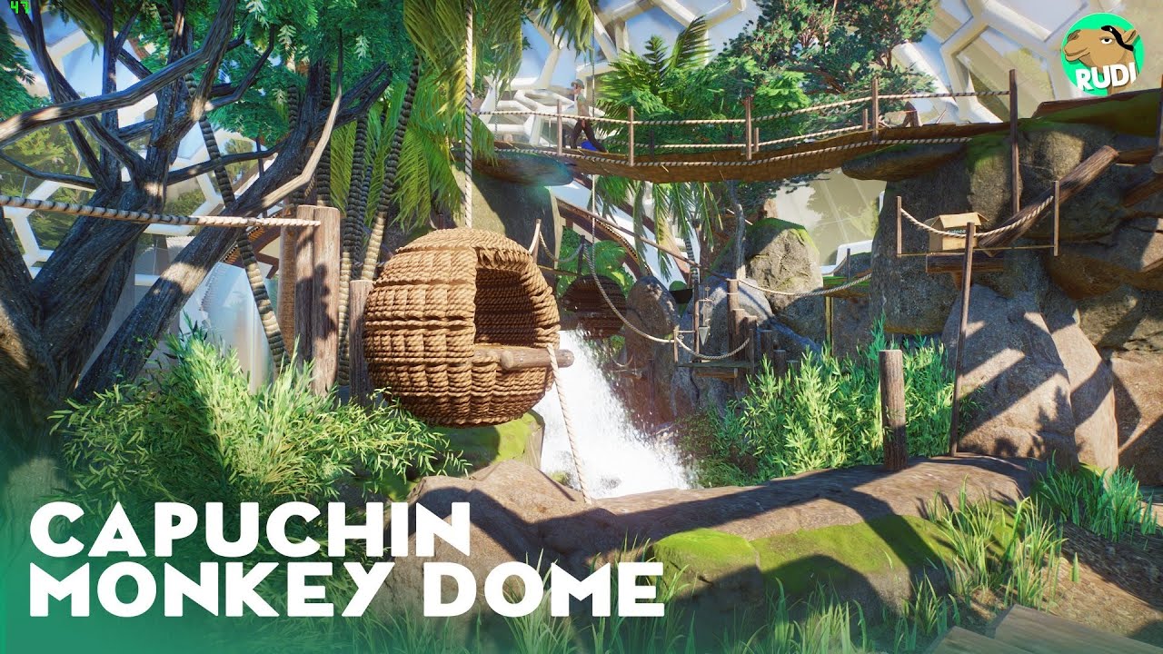 Layered Capuchin Monkey Indoor Habitat - Planet Zoo Speedbuild - Yosemite Valley