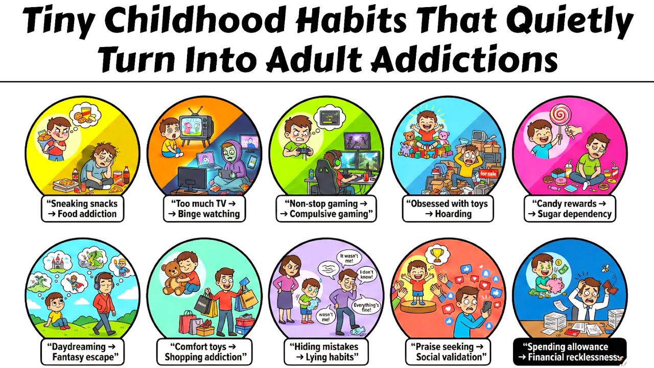 Tiny Childhood Habits That Quietly Turn Into Adult Addictions