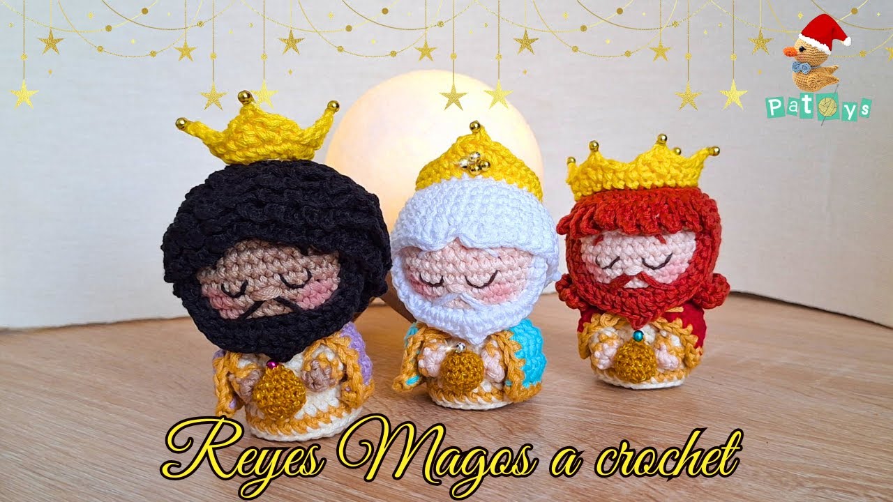 REYES MAGOS A CROCHET