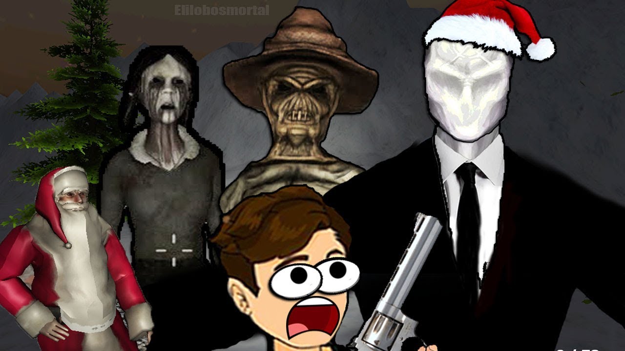 MATANDO A SLENDERMAN & SUS SECUACES NAVIDEÑOS Y Rescatando a SANTA! - Slenderman Must die (Navidad)