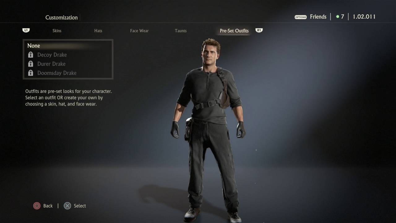 Uncharted 4: A Thief's End - Nathan Drake All Outfits & Customizations