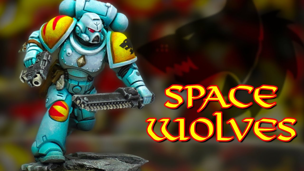 I figured out the easy way paint 90s style Space Wolves