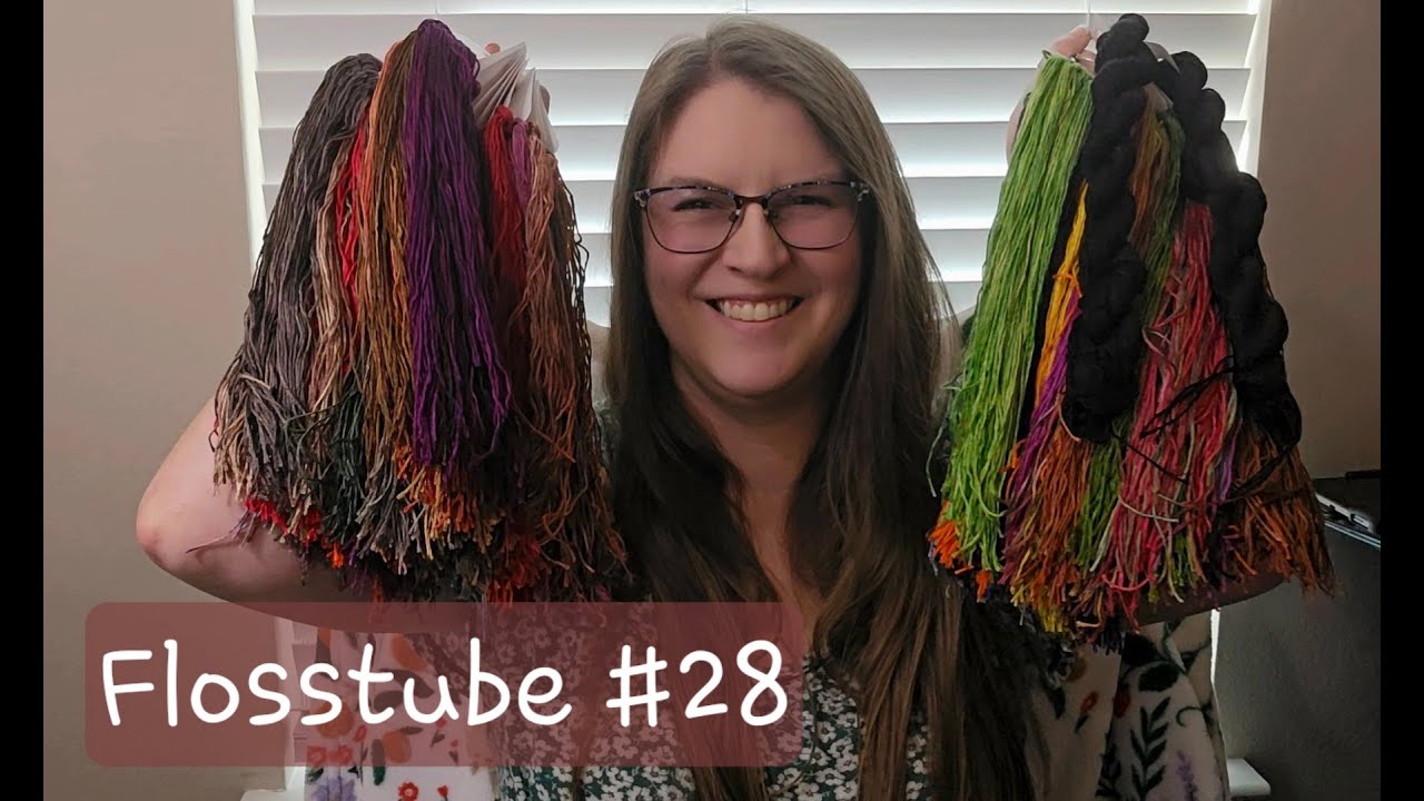 Flosstube #28- Sept & Oct Recap: Whole lotta WIPs, GBBO, and a super silk haul!