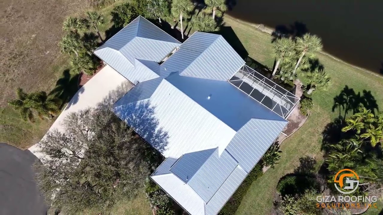 24-GAUGE STANDING SEAM METAL ROOF. (MILL FINISH) #roofing #roofingcontractor #swflorida #florida
