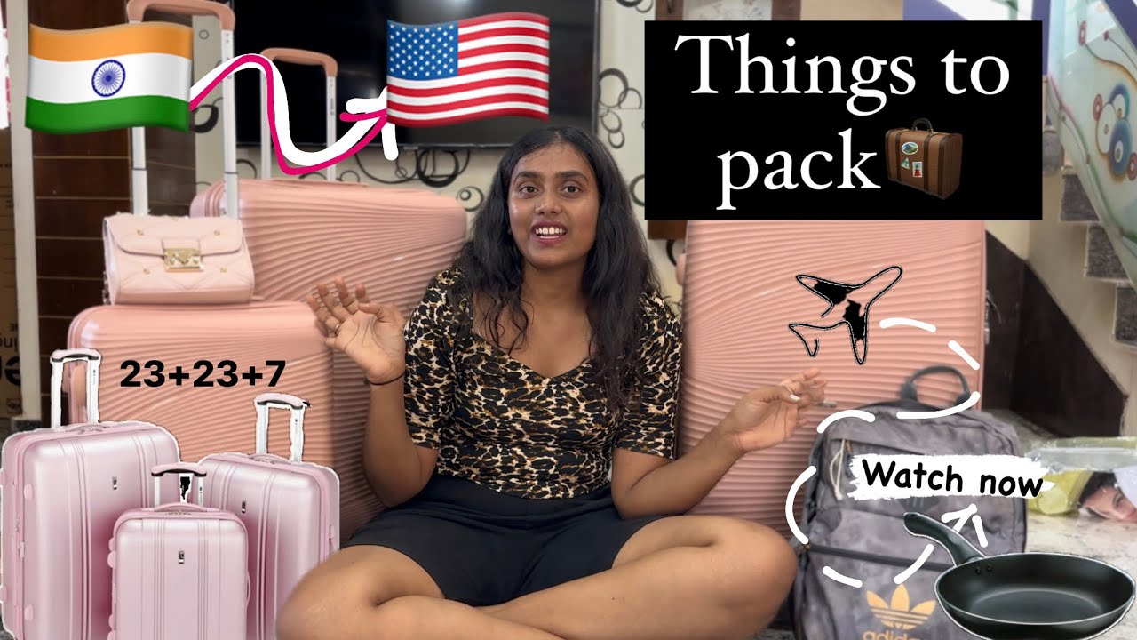 Things to pack from India to USA✈️| Luggage | Packing Day|Telugu| Student Packing | #usa #packing