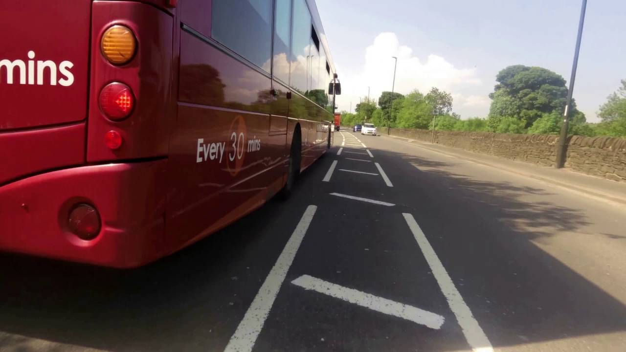 Bus too close to cyclist 3 times