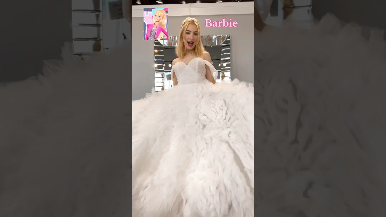 Wedding dresses inspired by Barbie Life in the Dreamhouse💗🌸🎀 #weddingdress #barbie