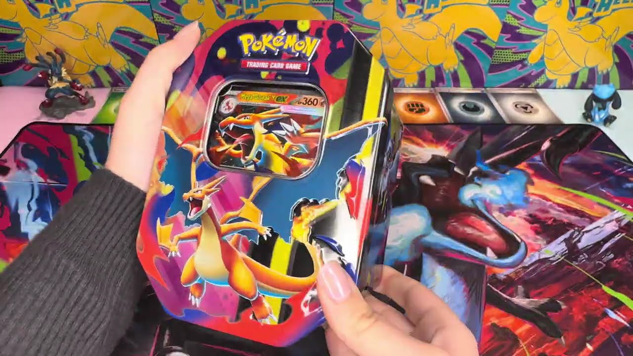Pokémon TCG Mega-Glurak Y EX Tin Opening