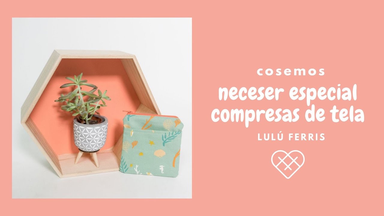 Tutorial #99: Cosemos un neceser impermeable por dentro , especial compresas de tela.