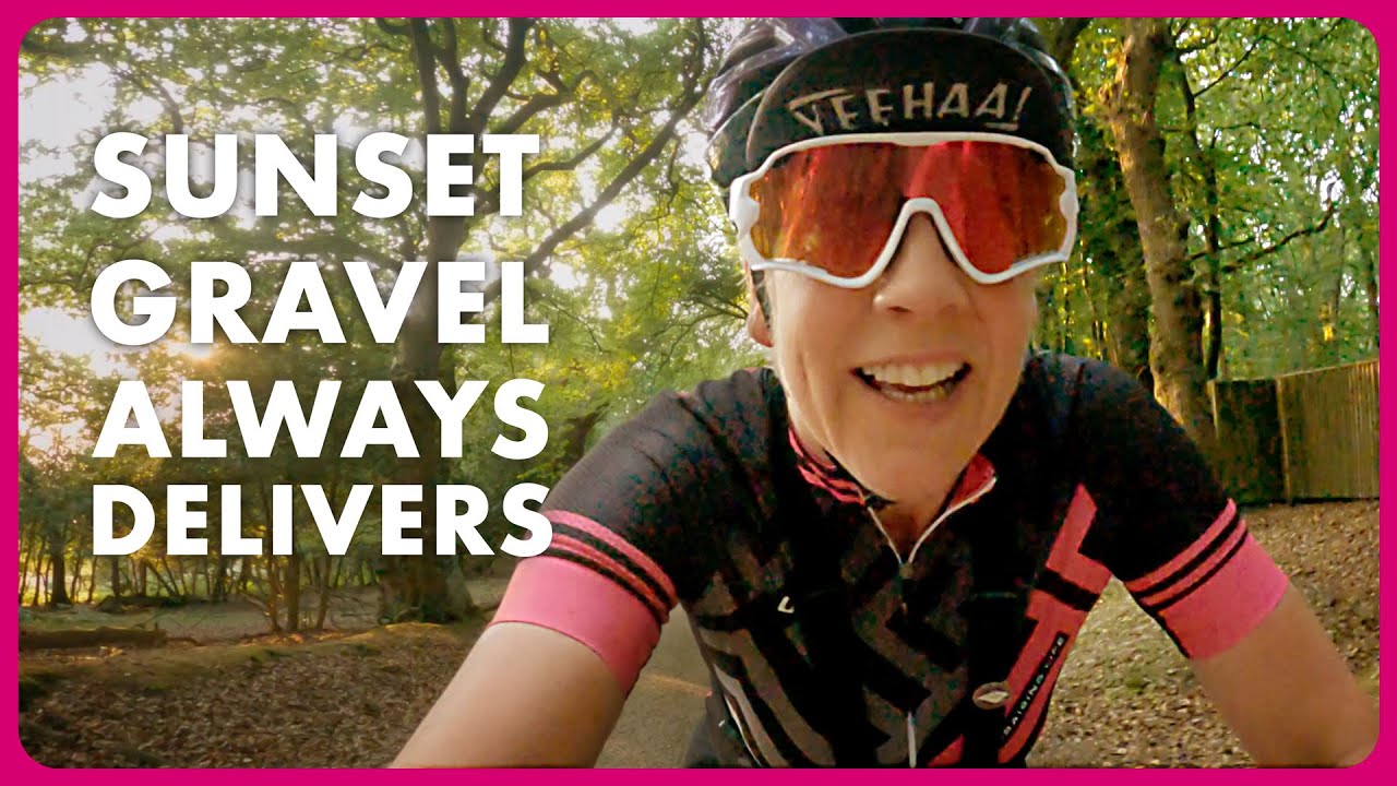 Sunset Gravel Group Ride | The New Forest Always Delivers | Gravel Bikes | Cycling Couple