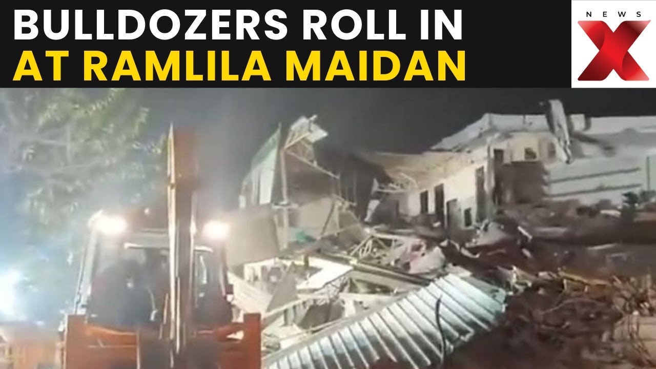 Delhi Demolition LIVE: Delhi MCD Demolition Drive Near Ramlila Maidan | Visuals From Spot