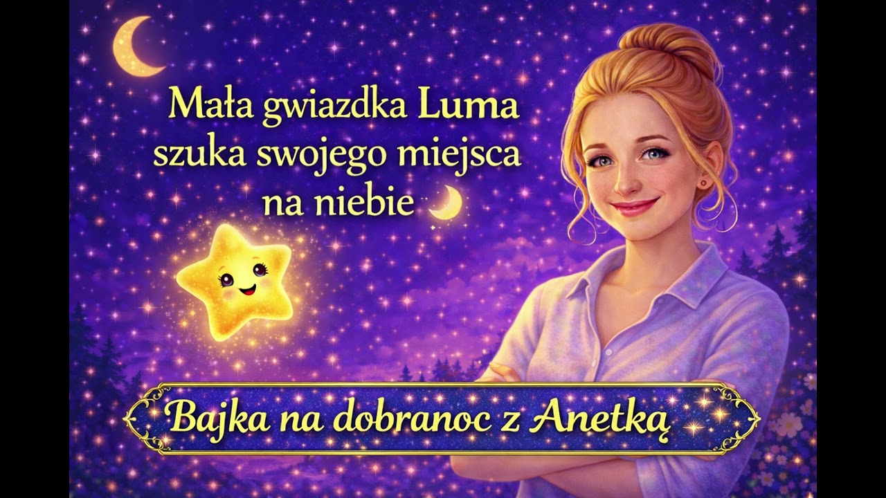 Wyciszająca opowieść do snu. ⭐ Mała Gwiazdka Luma | Bajka na dobranoc z Anetką