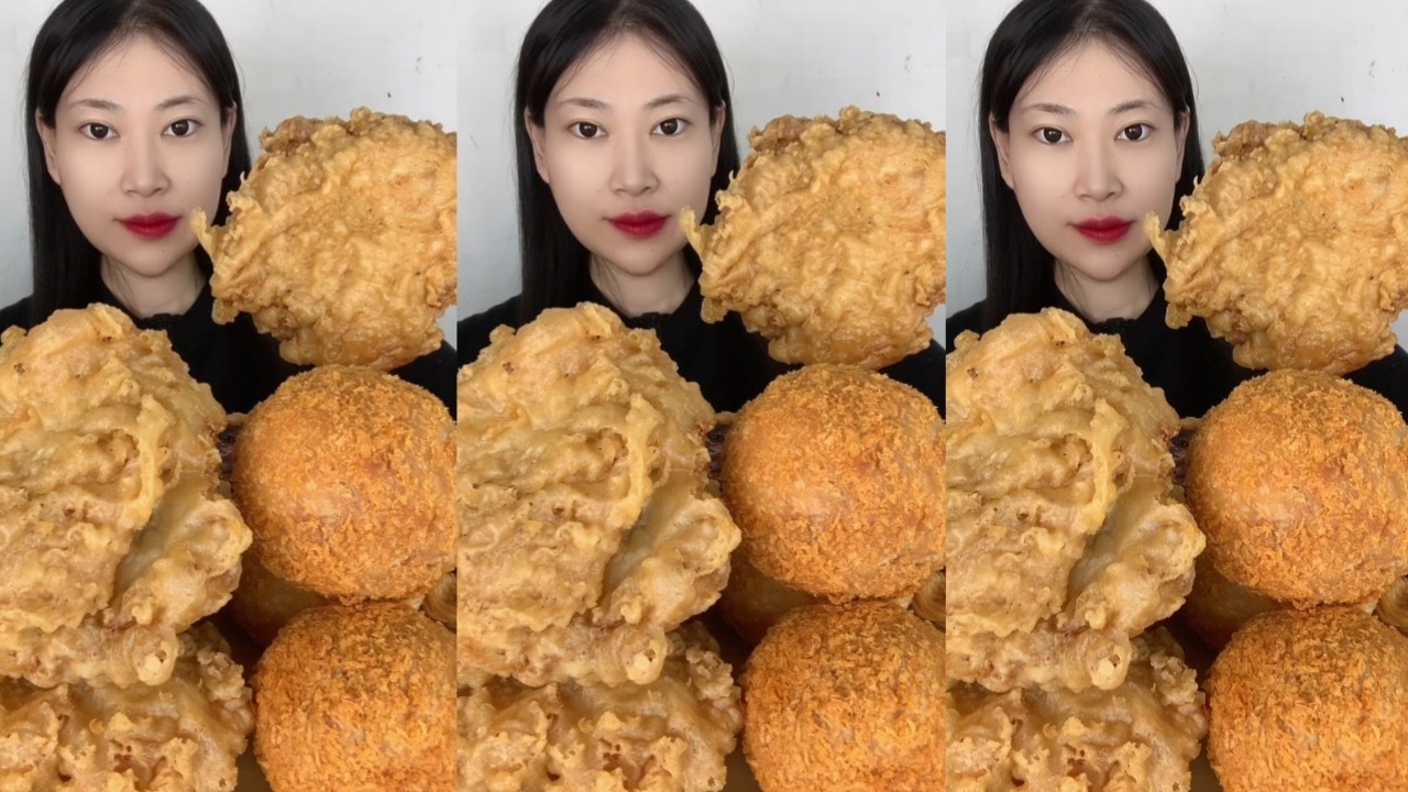 ASMR GIANT Fried Chicken & Crispy Rounds Challenge! (Extremely Crunchy)