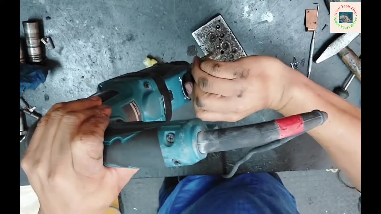 Remove broken Drill bit Stuck into tool holder Complete / Makita Rotary Hammer Drill HR2630