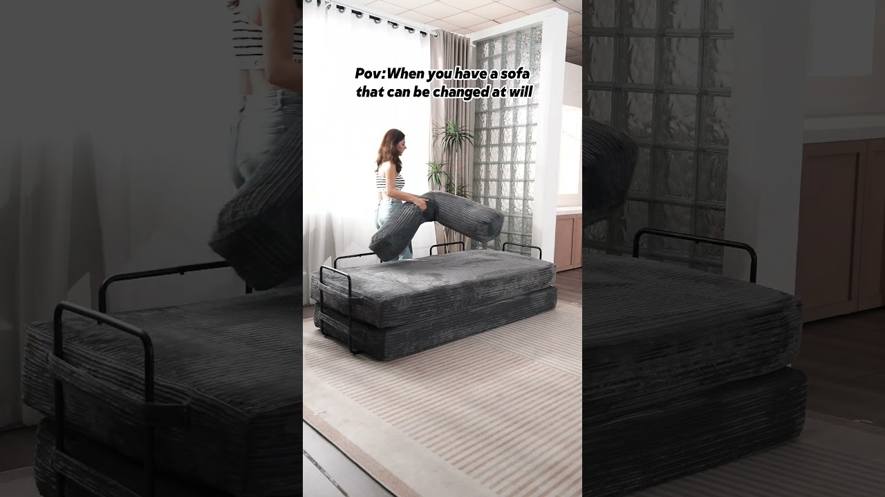 When you have a sofa that can be changed at will #sofabed #couch #furniture #decompression