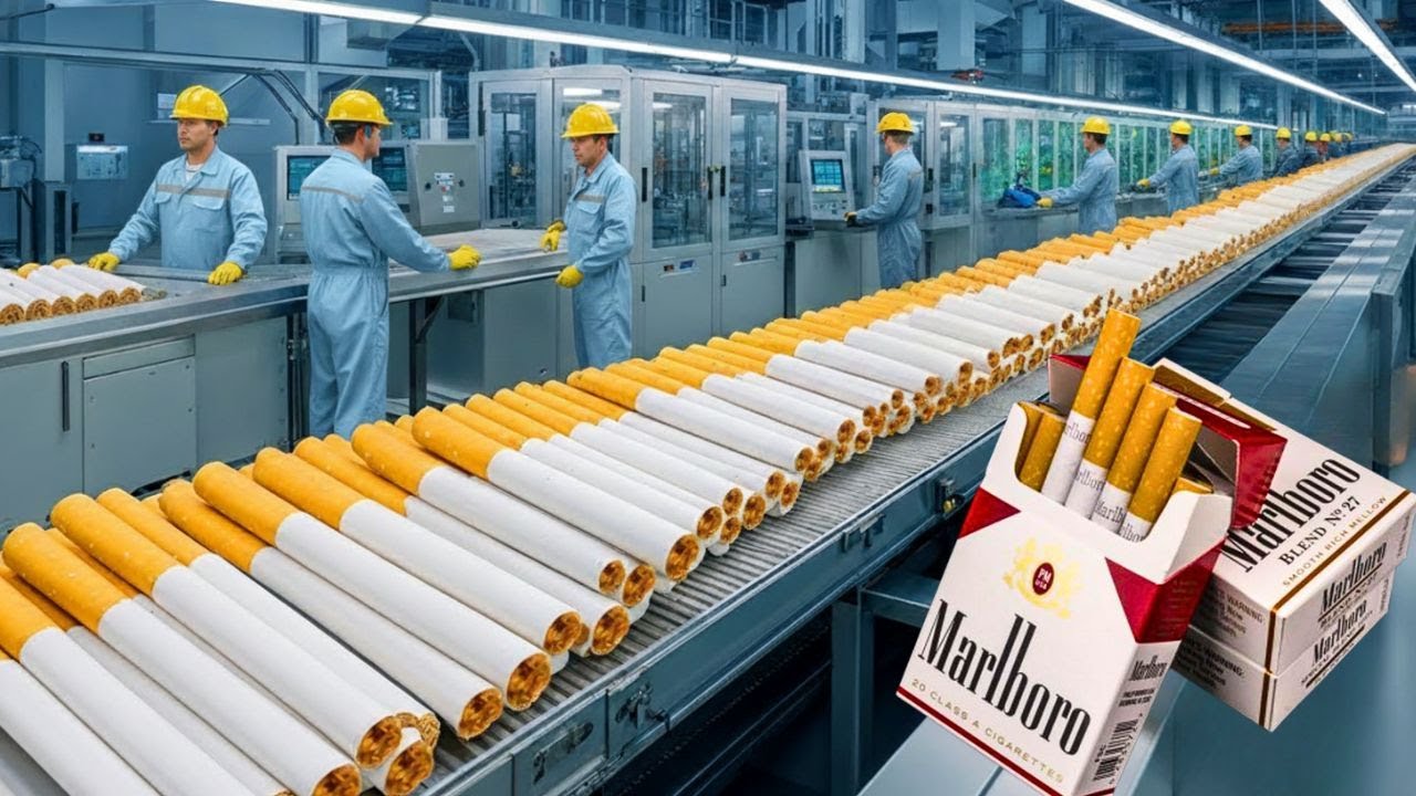 CÓMO se FABRICAN MILLONES de CIGARRILLOS en las MEGAFÁBRICAS 🚬