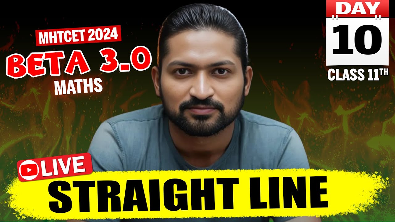 Straight lines : Class 11 | MHTCET 2024 | GanitAnk Beta 3.0 #mhtcet  #mhtcet2024  #maharashtraboard