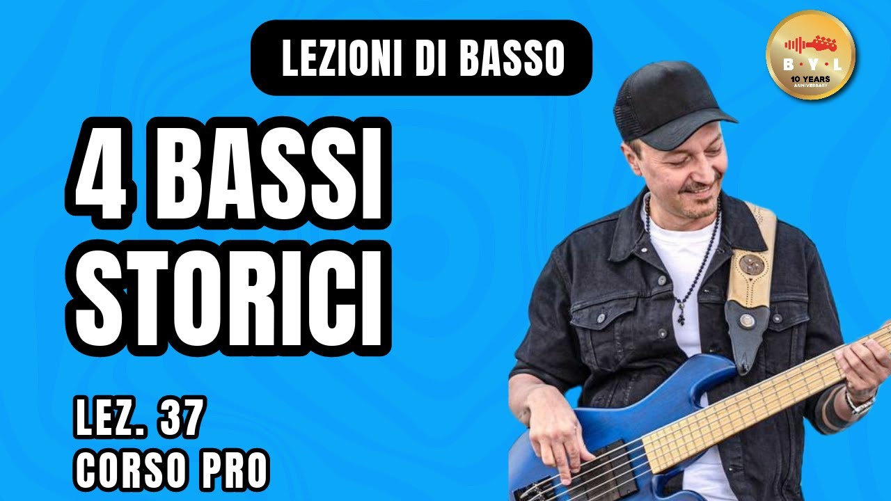 Lezioni di Basso #37 Corso Pro - 4 Bassi storici a confronto pt.1