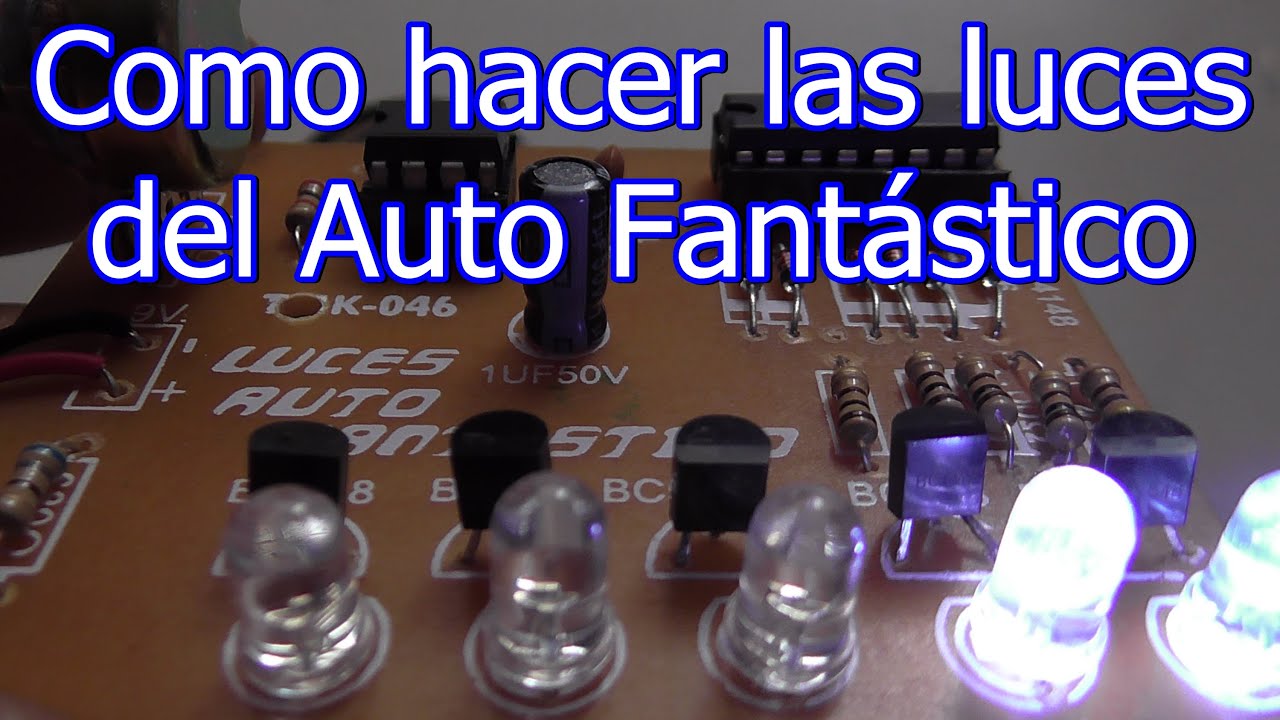 Como hacer las luces del auto fantástico tutorial