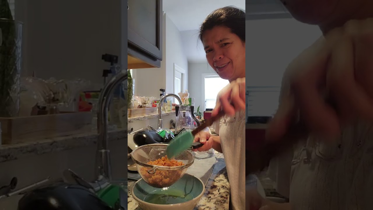 Frying a garlic #subscribe #cooking 
