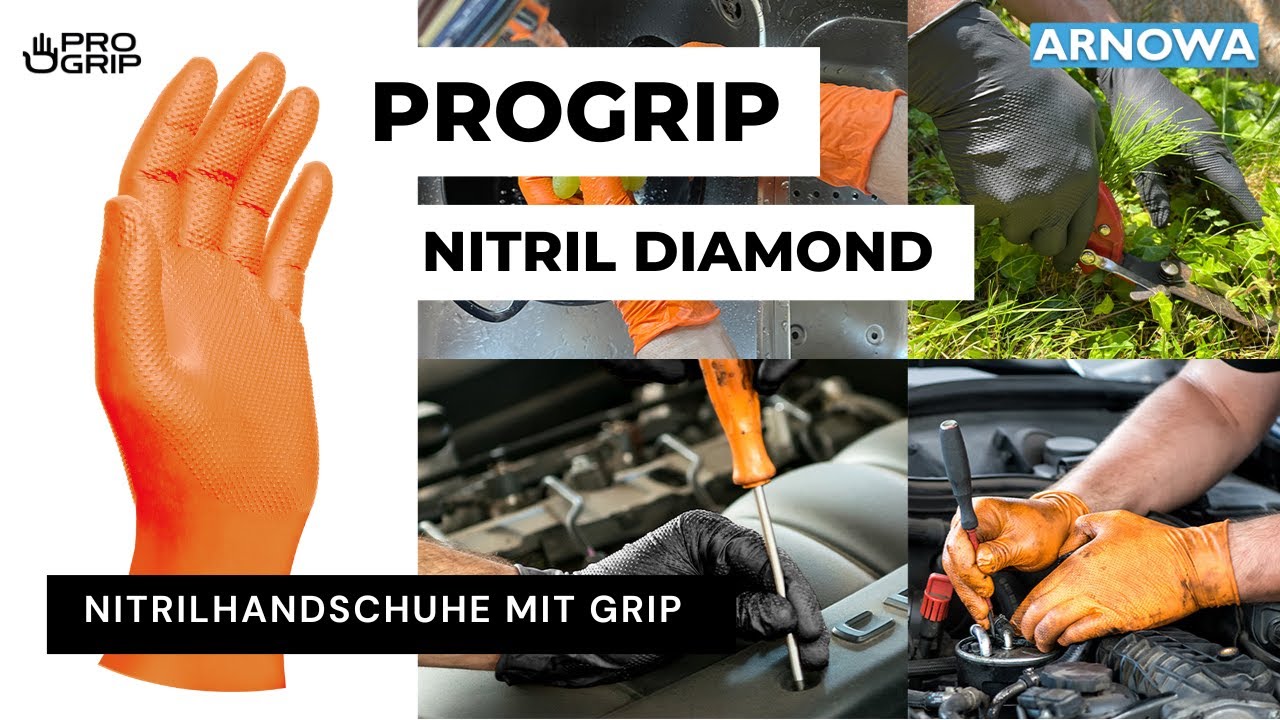 PROGRIP NITRIL DIAMOND | Griffige Nitril Handschuhe von ARNOWA - Entdecke die Vorteile