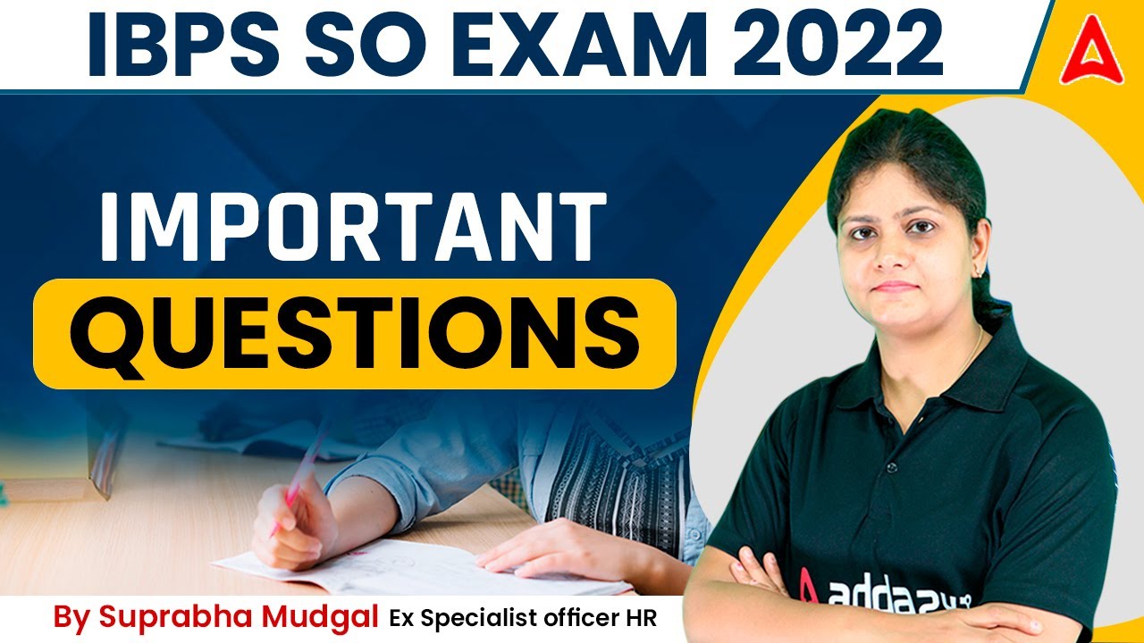 IBPS SO HR Officer | IMPORTANT QUESTIONS  HR Lectures By Suprabha Mungal