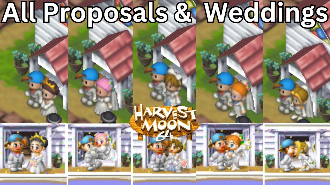 Harvest Moon 64 - All Proposals & Weddings (Plus Wedding Photos)