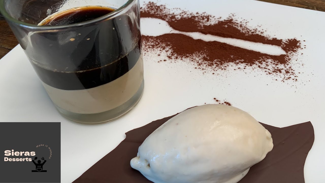 Kaffee-Mousse mit Bananeneis und Irish-Coffee-Gelee Rezept von Sieras Desserts
