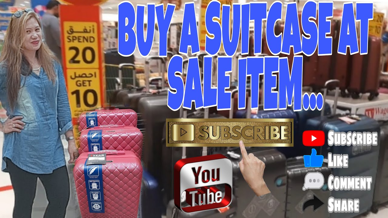 BUY A SUITCASE AT THE SALE ITEM...