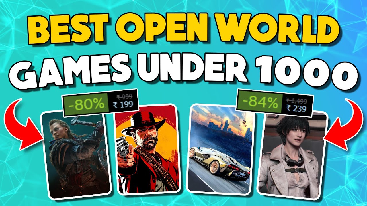 Best Open World Games Under 1000rs | Steam Spring Sale 2023!