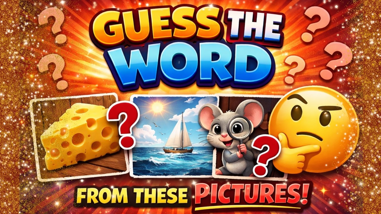 Only Geniuses Can Guess These Words 🤯 | Picture Puzzle Challenge