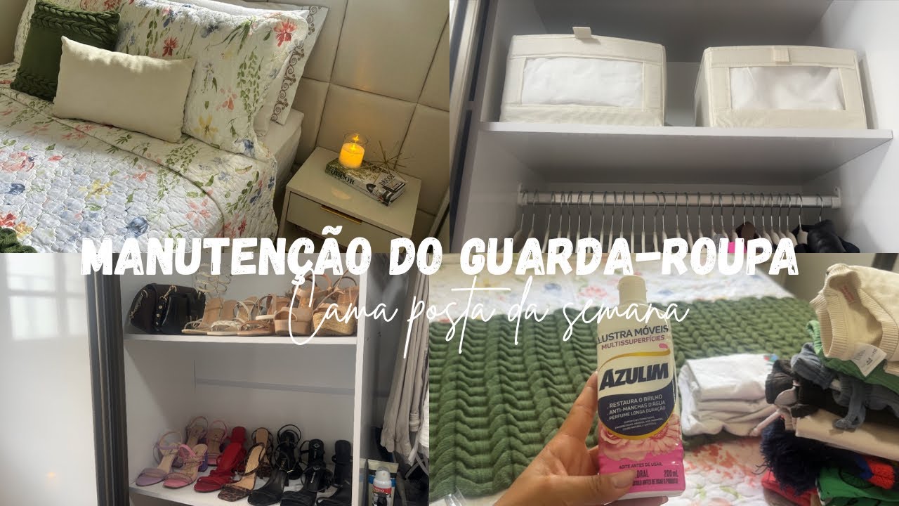 Primeiro vídeo do ano, cama posta da semana, manutenção do guarda-roupa✨
