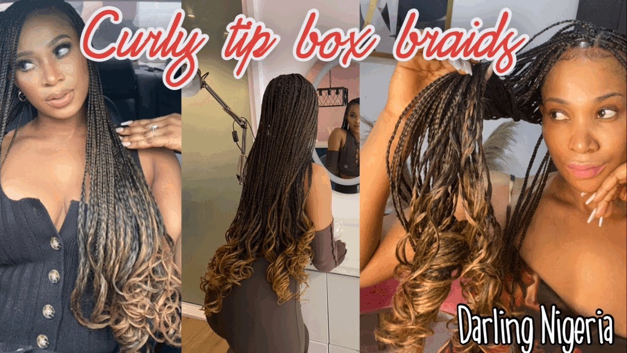 Darling precurled braids installation | How to install Darling loose braids. Knotless braids.