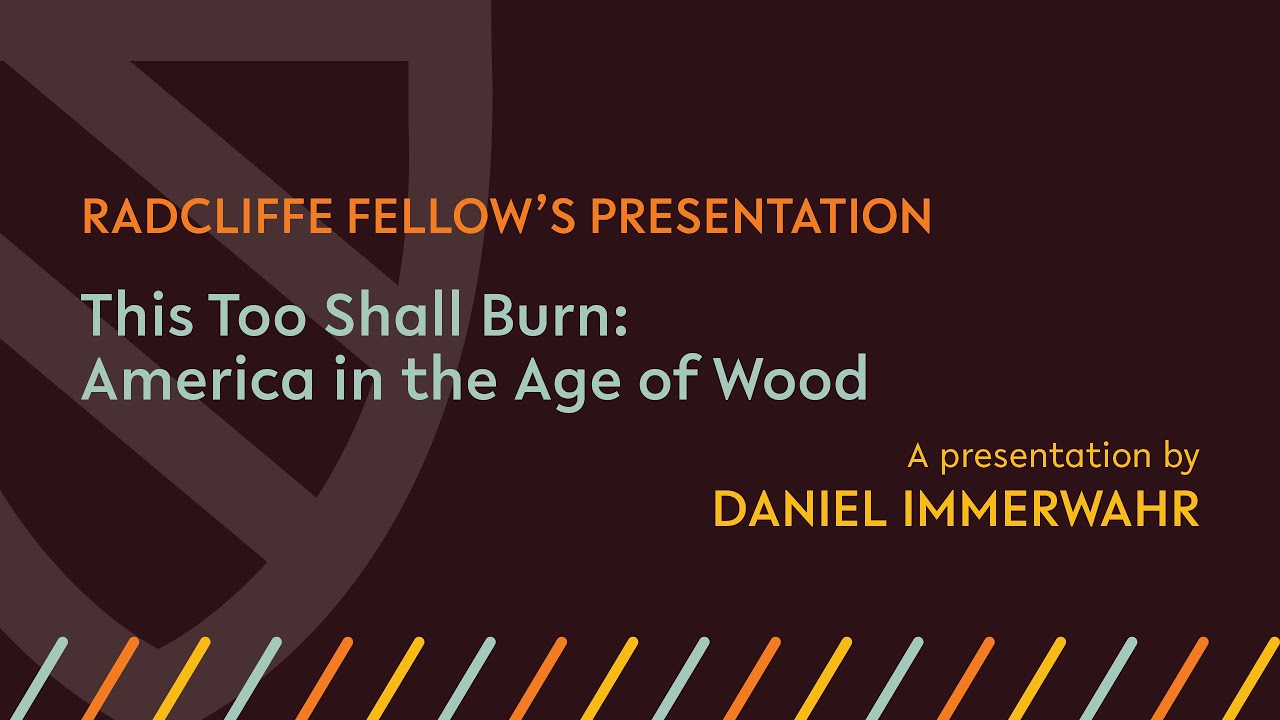 This Too Shall Burn: America in the Age of Wood | Daniel Immerwahr
