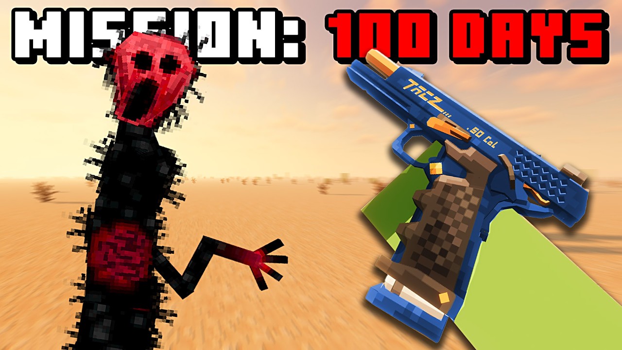 Surviving The WORST horror mods in a Realistic DESERT