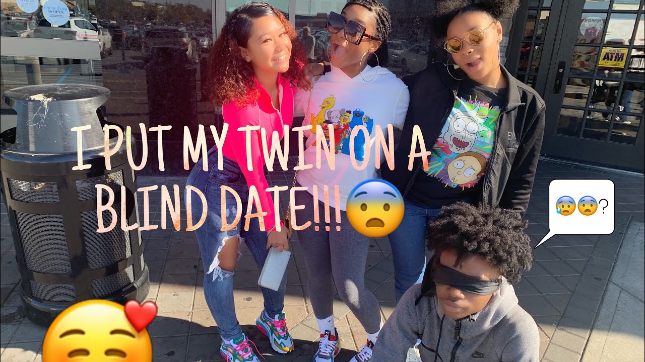 I PUT MY TWIN ON A BLIND DATE WITH HIS CRUSH‼️*THEY KISSED*