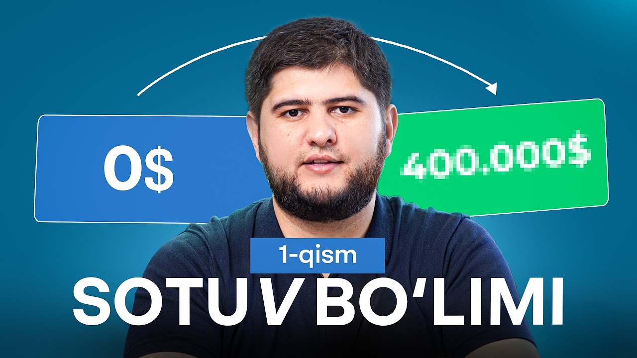 “Sotuv bo‘limi qanday quriladi? | Real jarayonni ko‘ring!” 0-400,000$ gacha |Reality 1-qisim