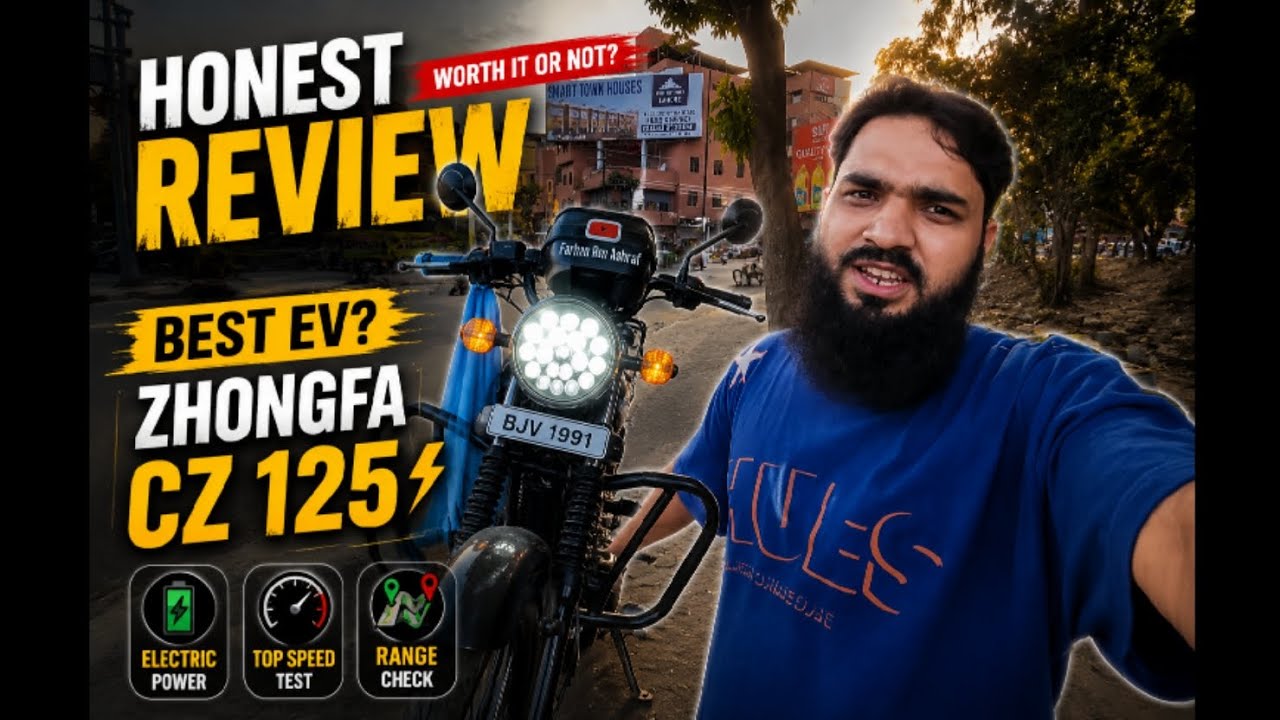 HONEST REVIEW of Zhongfa CZ 125 | Best Electric Bike in Pakistan? ORZhongfa CZ 125 EV Review🔥
