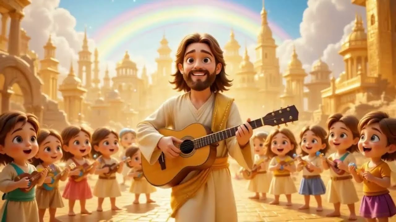 CAMINANDO POR LA CALLE DE ORO Canción Cristiana para Niños | AleluKids