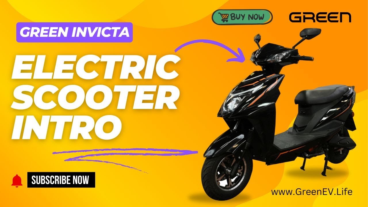 Green Invicta Electric Scooter Intro | SHOP NOW GreenEV.Life #electricsccoters #Invicta #evscooter
