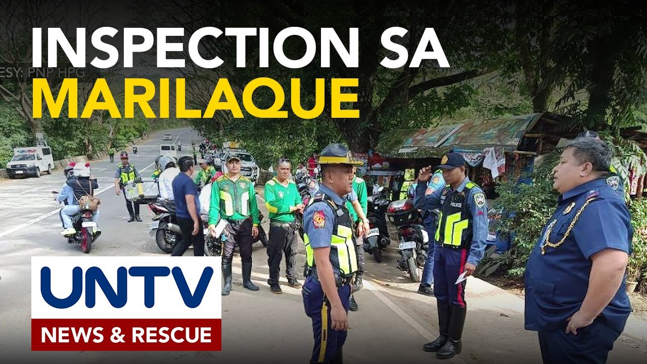 PNP-HPG, nagsagawa ng surprise inspection sa Marilaque Highway