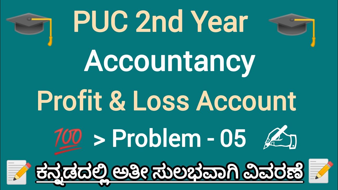 2ND PUC ACCOUNTANCY PROFIT AND LOSS ACCOUNT 6 Mark's 💯Guarantee Problem Annual Exam🥳 