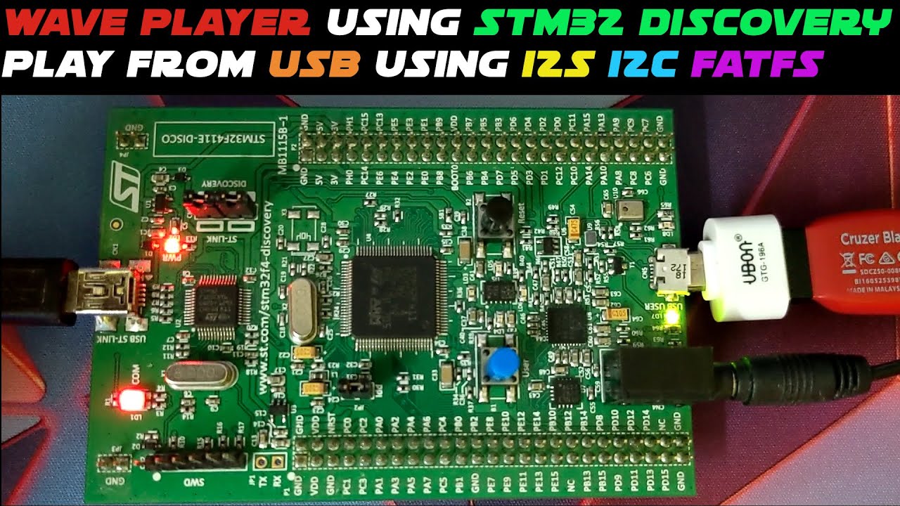 WAVEPLAYER с использованием STM32 || I2S AUDIO || CS43L22 || F4 DISCOVERY