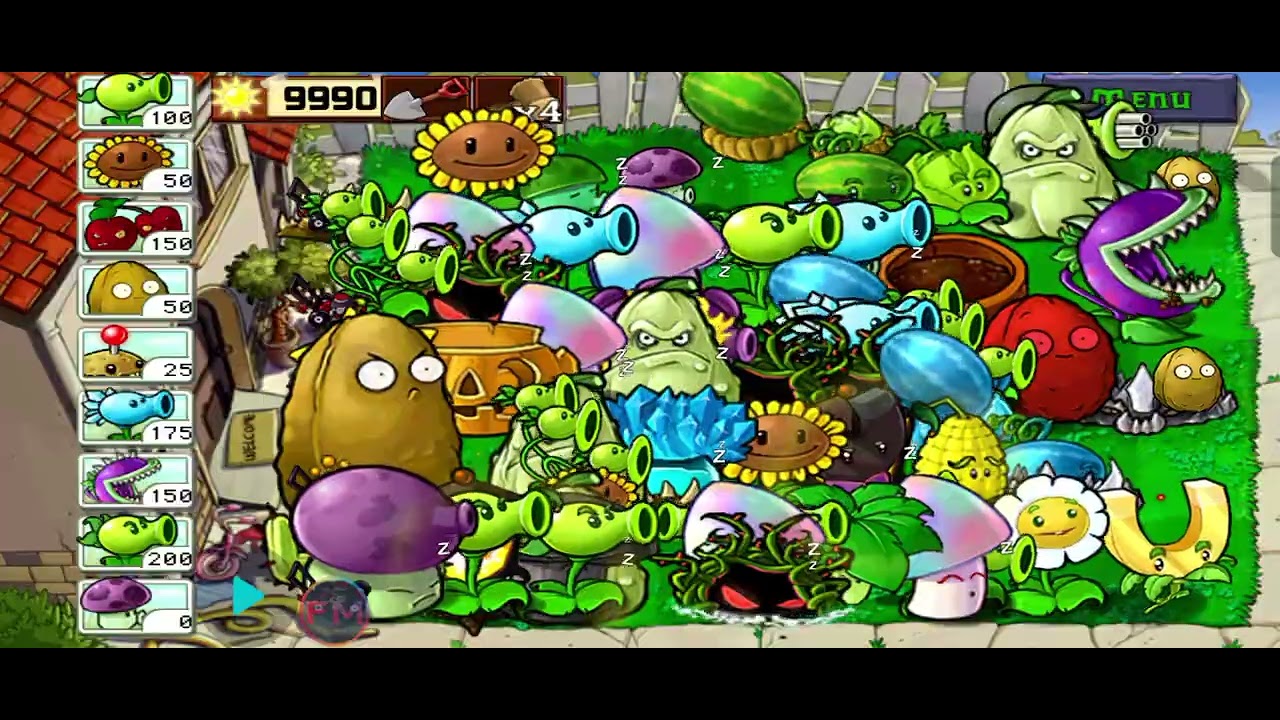Tactic less level | Survival Day Gameplay HD 1080 | PvZ mod menu Ep 010