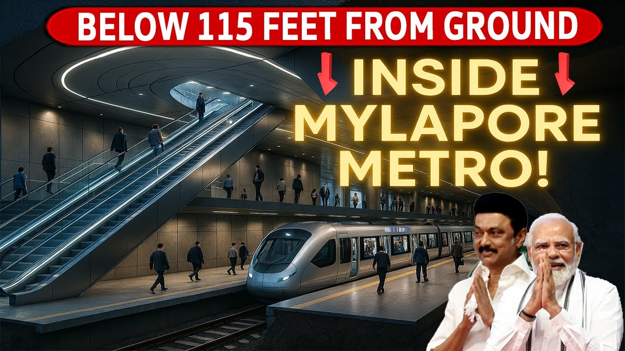 TAMILNADU's DEEPEST METRO PROJECT - Mylapore (2026 Upcoming)