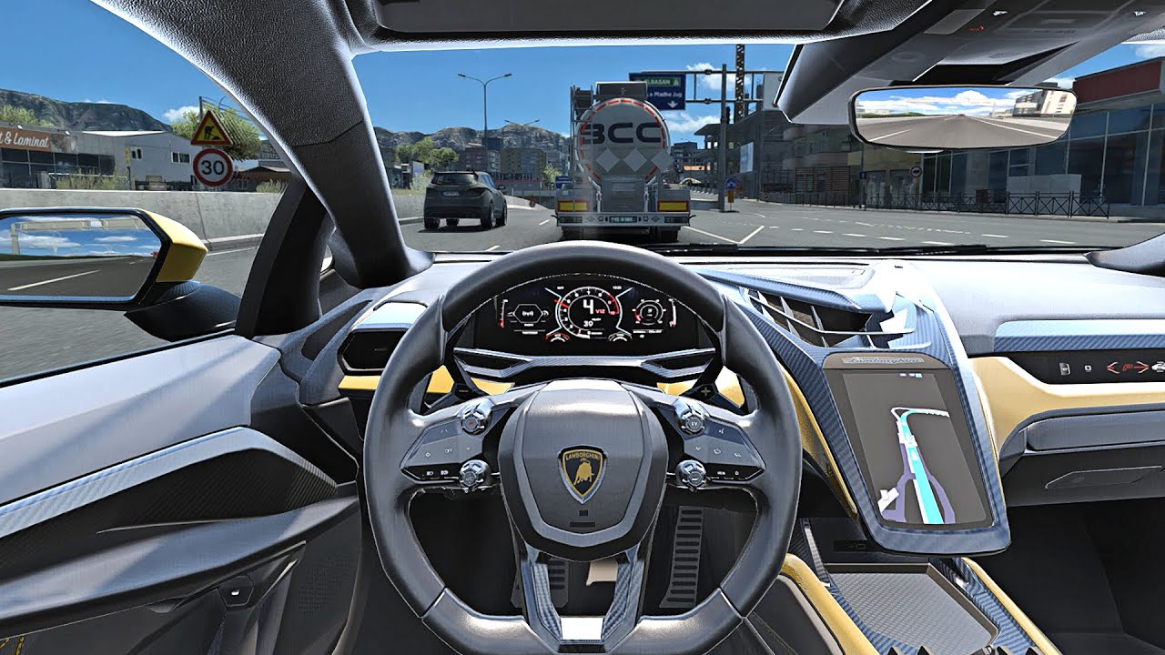Lamborghini Revuelto 2025 - Euro Truck Simulator 2 [Steering Wheel Game Play]