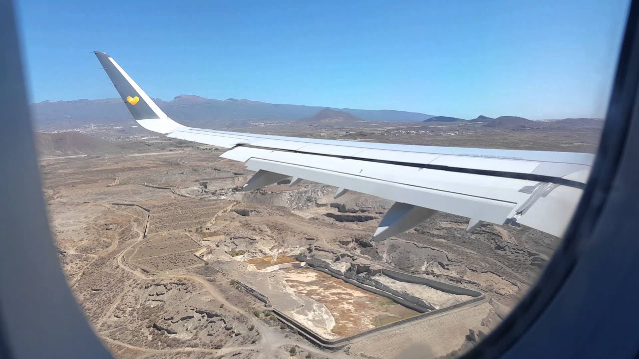 Thomas Cook Landing Tenerife