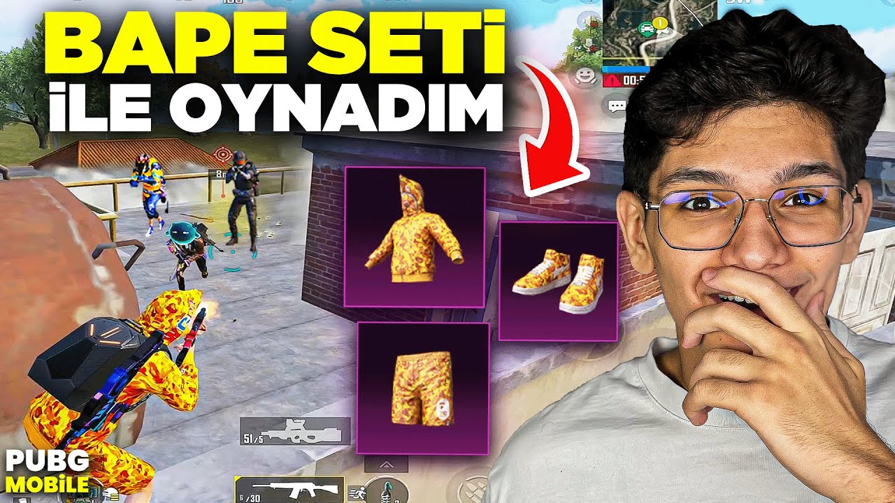 OHA! 500 DESTANSILI HESAPTAN OYNADIM! FULL BAPE - PUBG MOBİLE