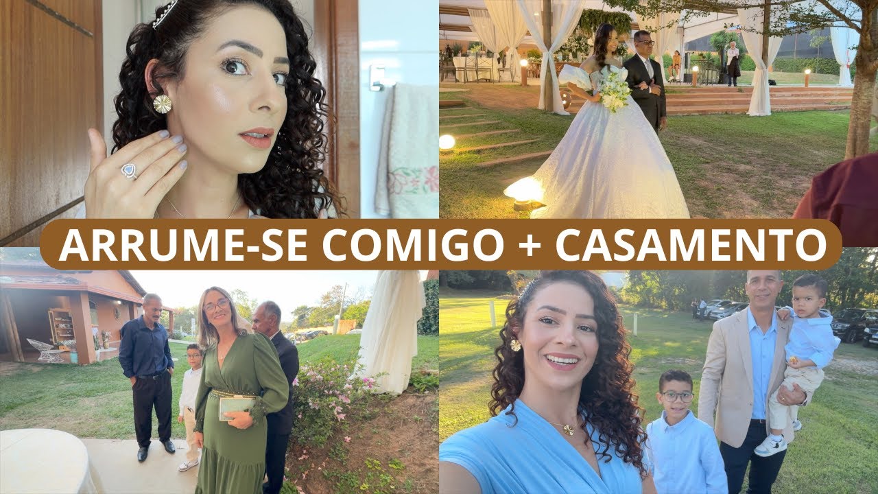 MEU LOOK, CABELO E MAQUIAGEM EM CASA, CASAMENTO DA MINHA PRIMA FOI LINDO E EMOCIONANTE