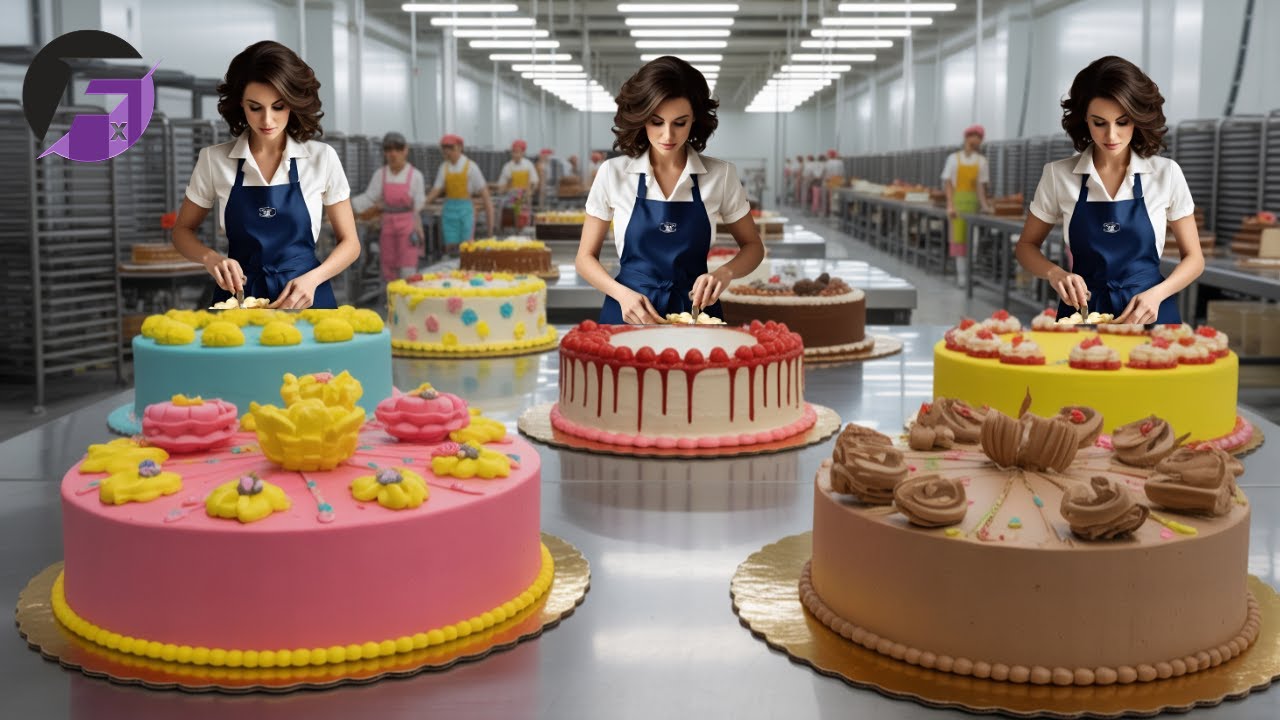 AMAZING Cakes | How MILLIONS of Cakes Are Made in a Factory!
